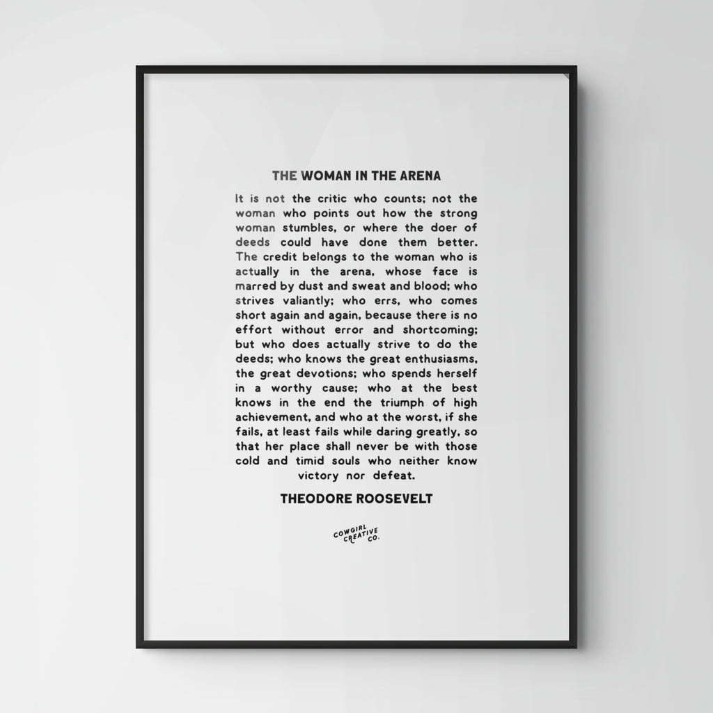 The Woman in the Arena Print or Poster